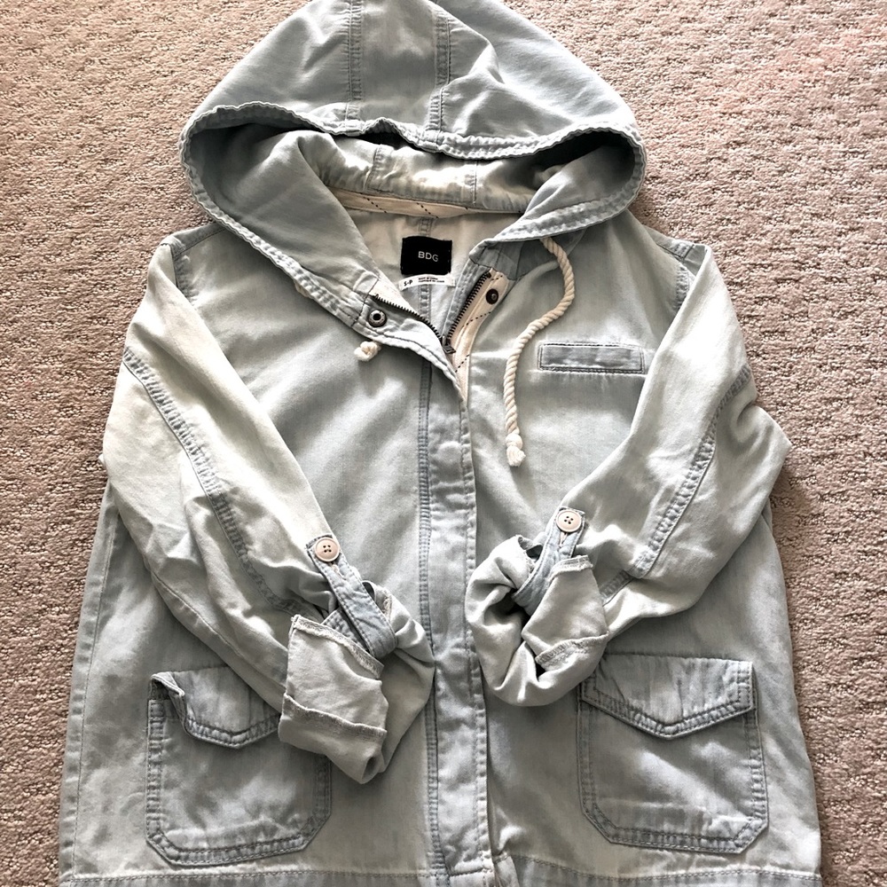 BDG Denim Hoodie Jacket